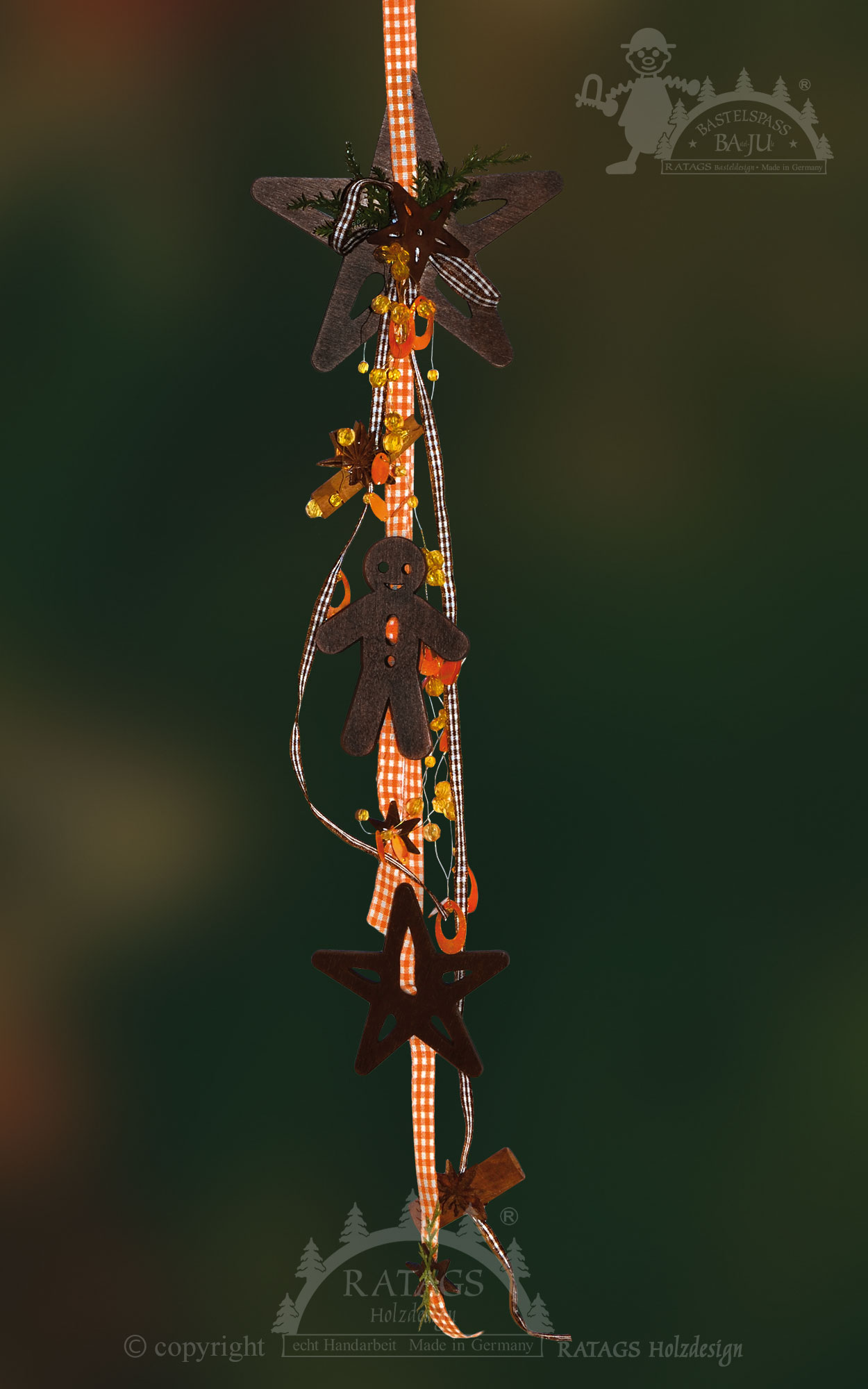 Ikkunakoriste tähti pretzelina B:lle lisävarusteineen