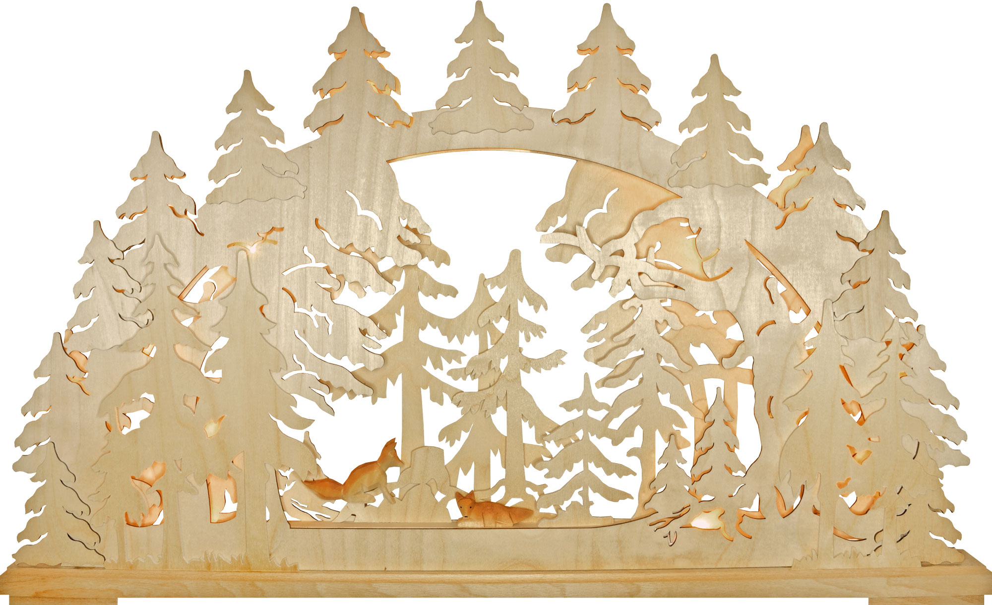 Arco luminoso da costruire, grande Nella foresta