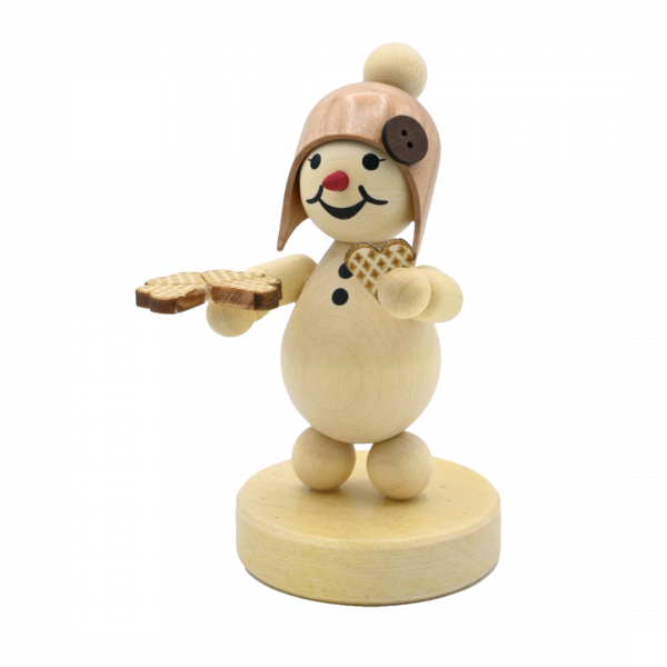 Snow girl with waffle base 9 cm