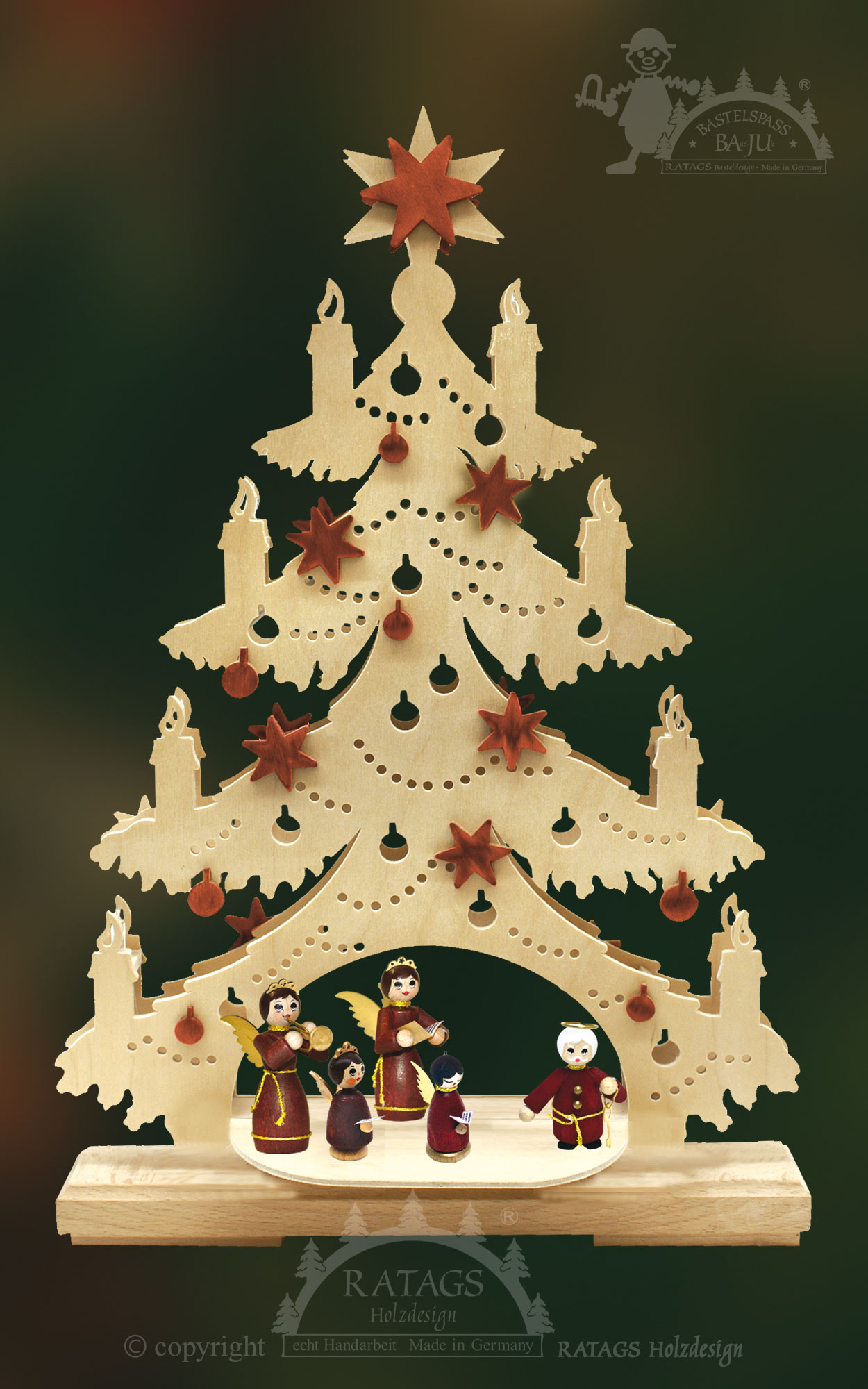 Small fir tree for crafting, Christmas chain