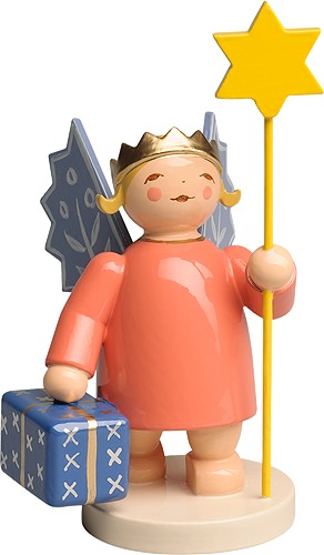 Kronenengel mit Stern und Paket