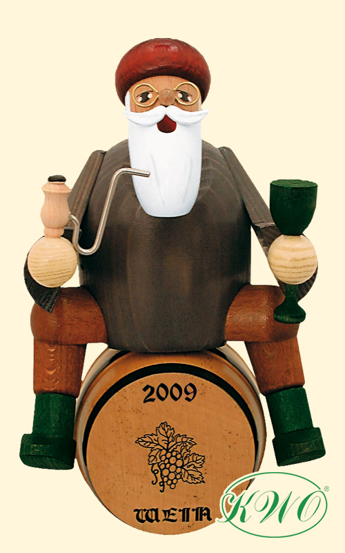 Wine merchant on a barrel, incense burner