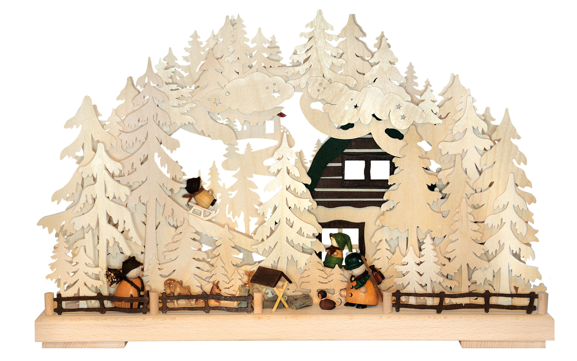 3D candle arch, small Holidays with Grandma and Grandpa