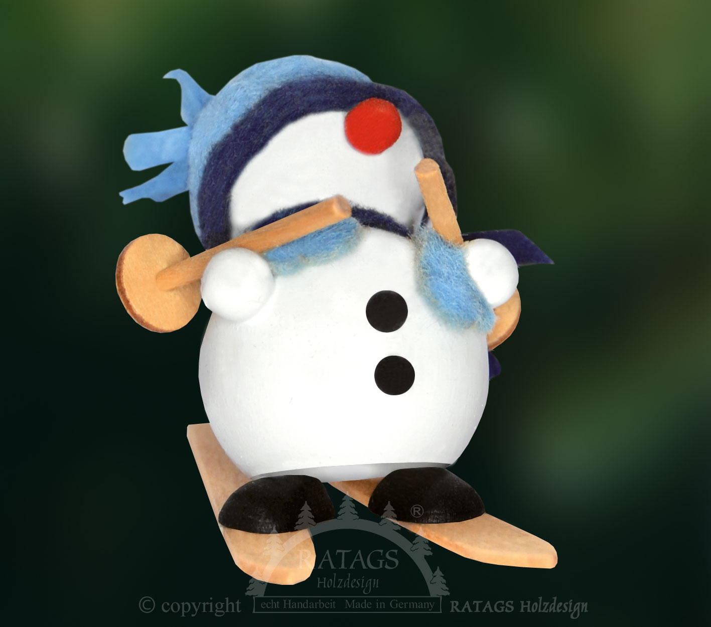 Molli, Junge Linie, Schneemann auf Ski,