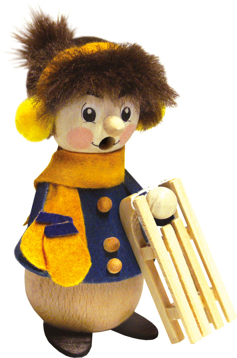 Short-legged figure, sled driver