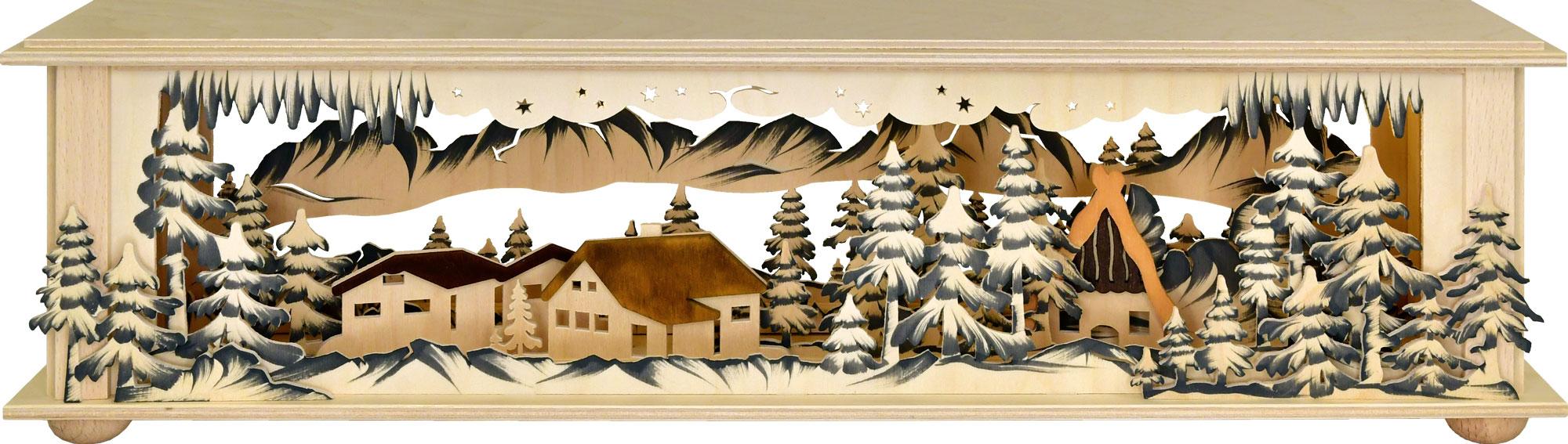 Small room light, cottage, hand-painted grey, full USB