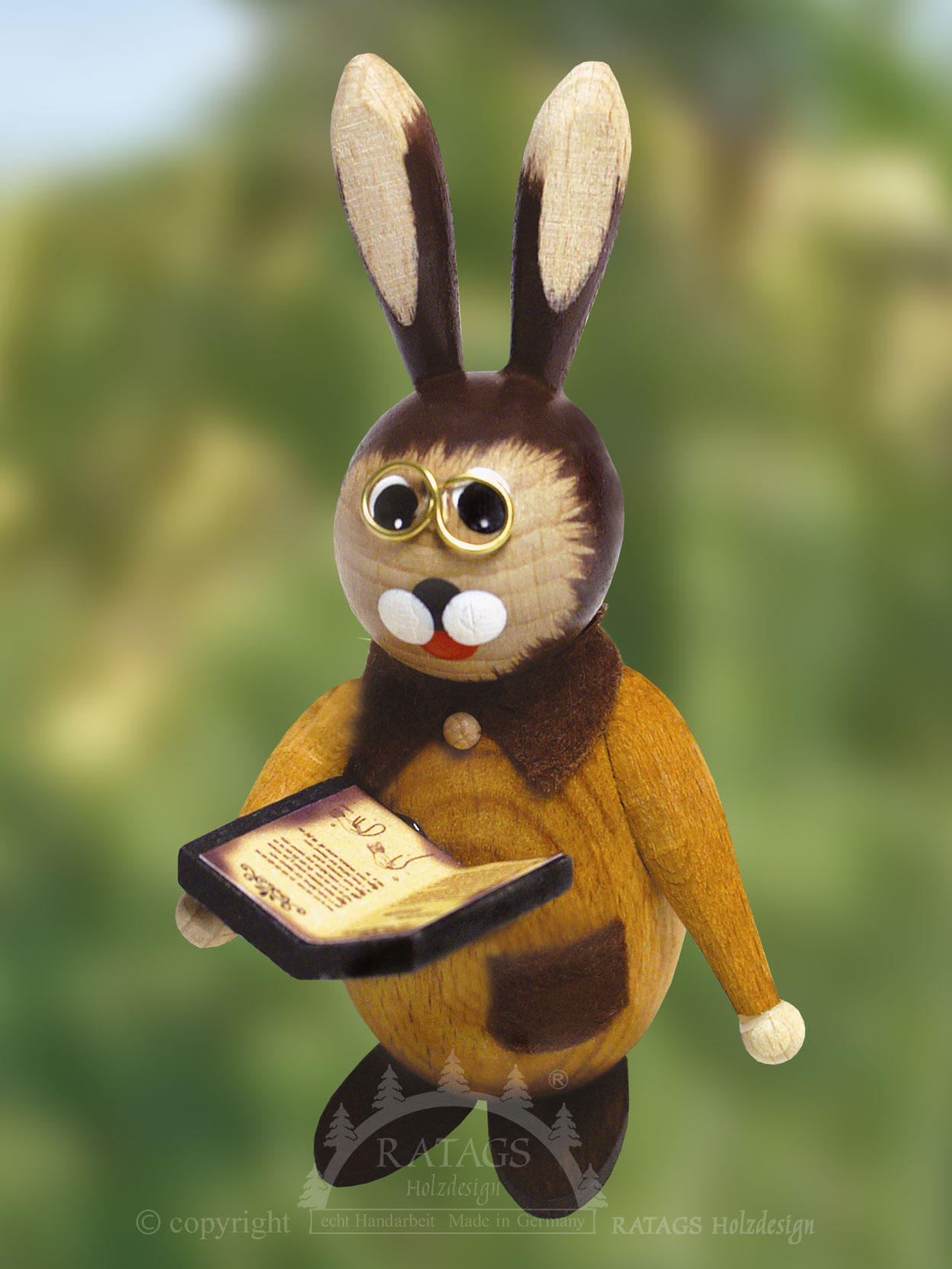 Knuffi Hase, storyteller, Bril