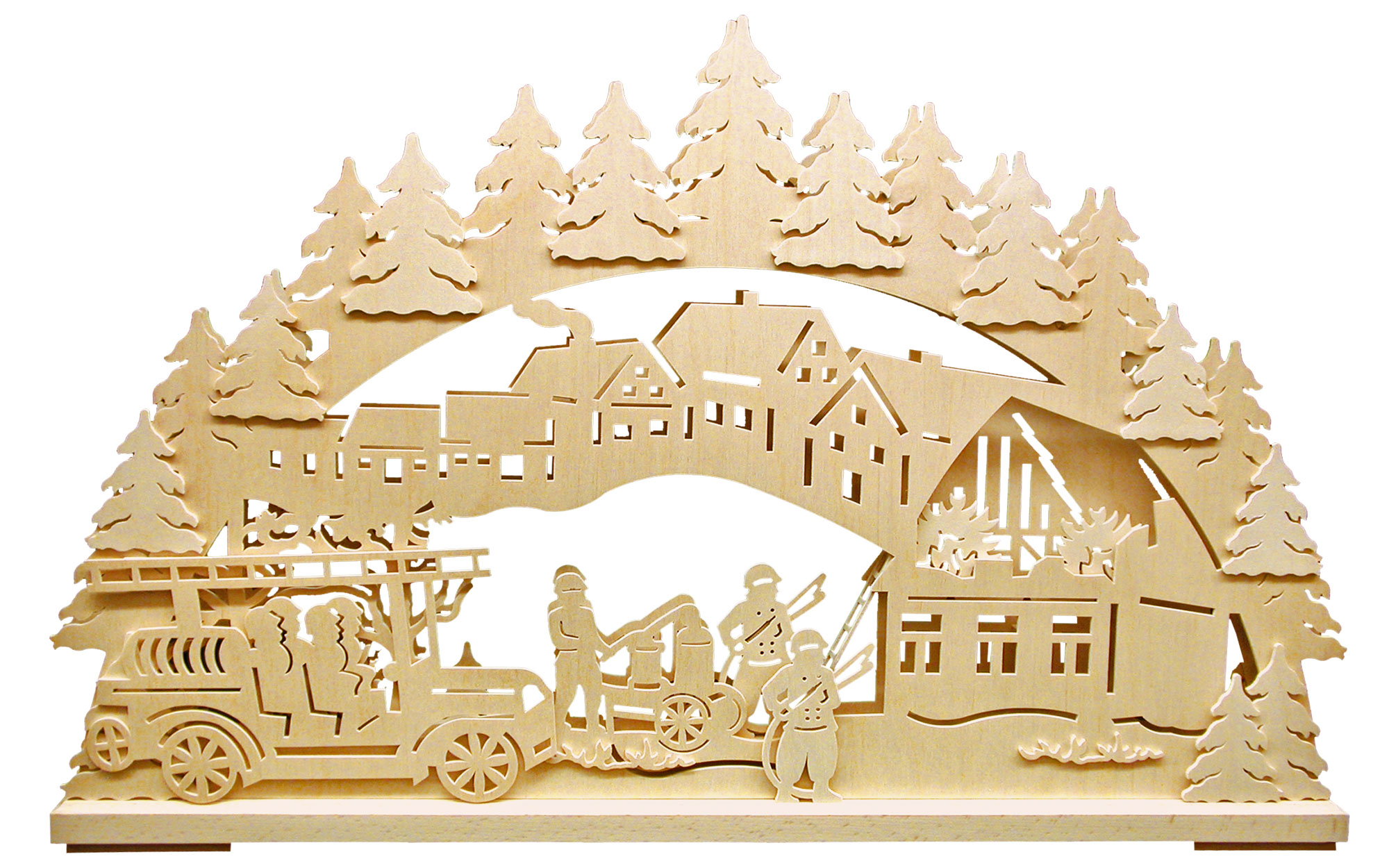 Large candle arch, fire brigade