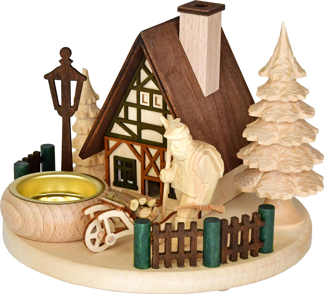 Light plates, incense houses, forest men