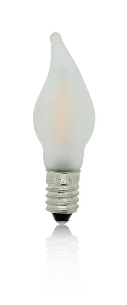 BP Filament LED flame candle matt 12-55V 0.1-0.2W matt, warm white