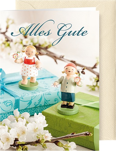 Grußkarte Geburtstag mit Briefumschla