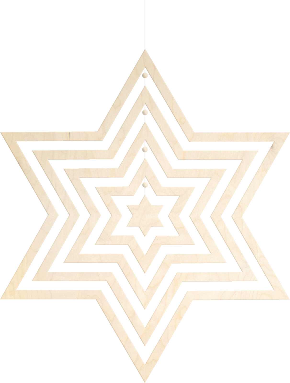 Wind chime for crafting, star