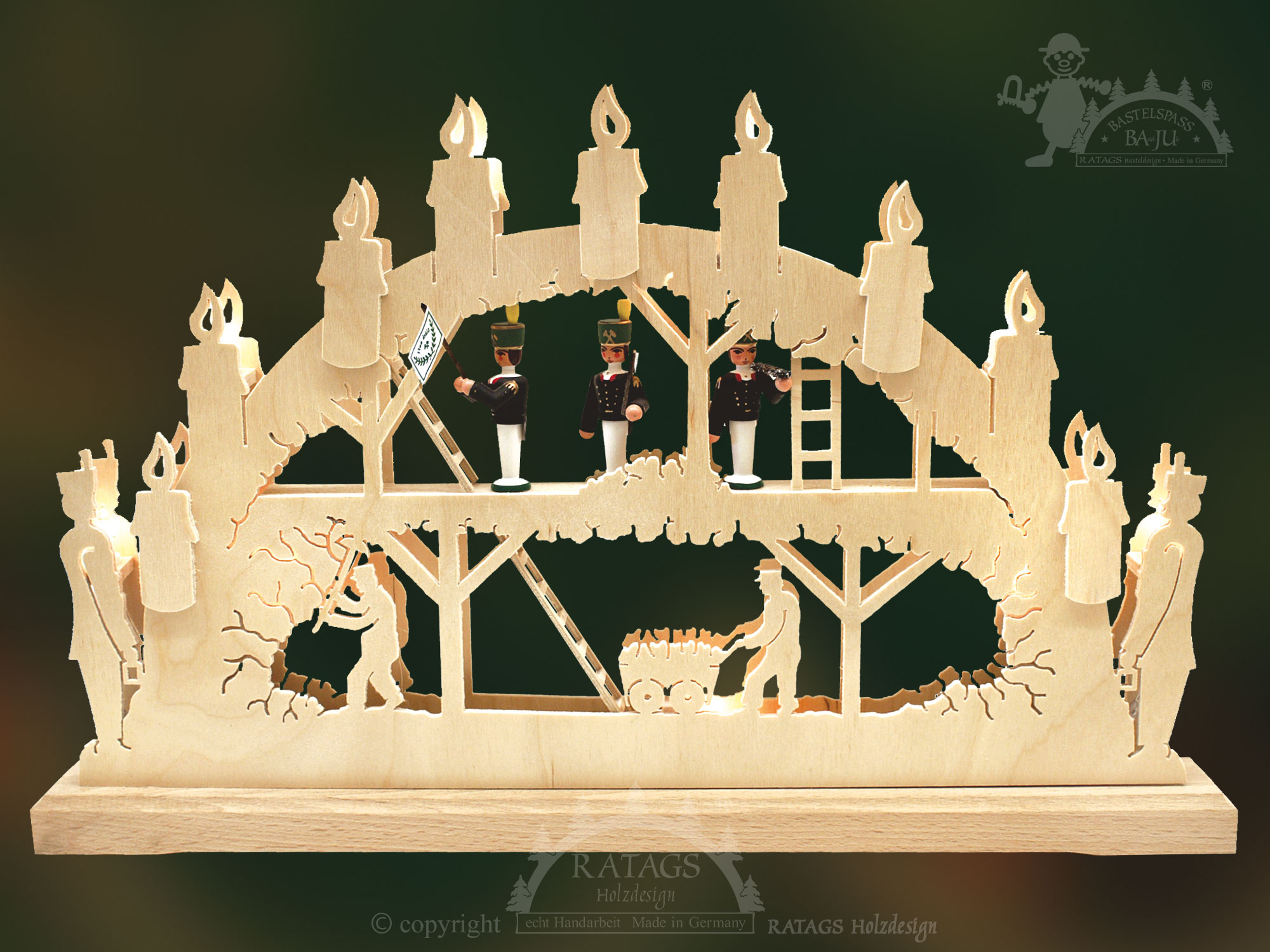 Crafting kit for a candle arch, small, mine, unfitted