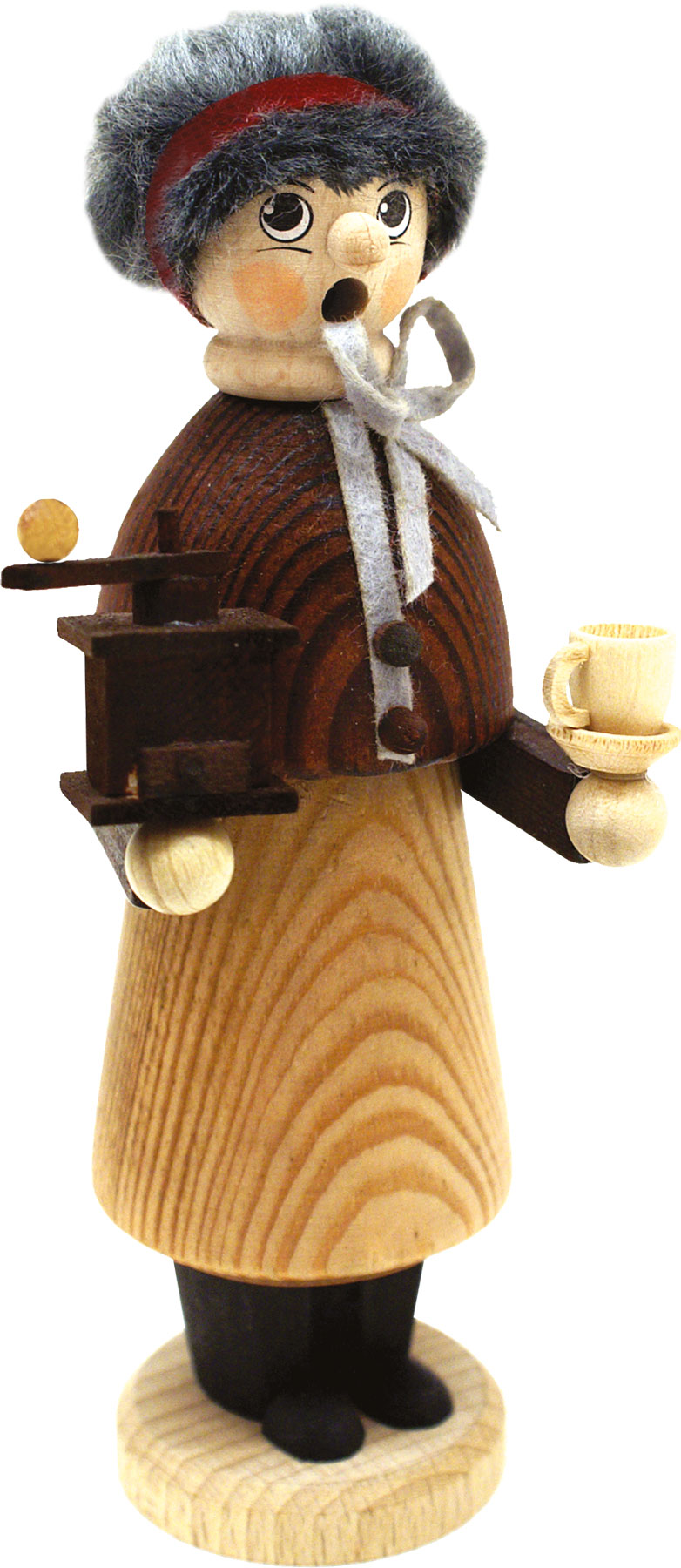 lasierter Naturpaffer, Kaffeetante lasierter Naturpaffer, Kaffeetante