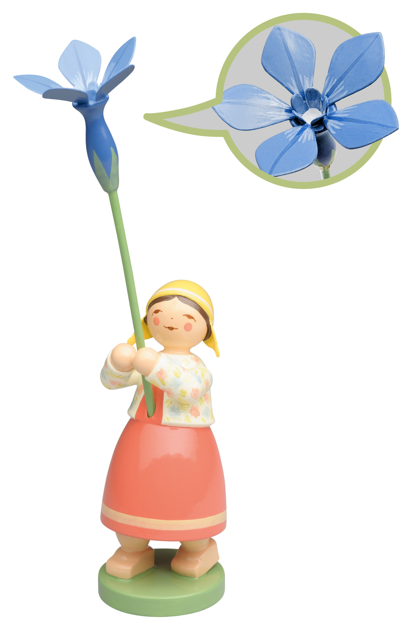 Mädchen mit Frühlingsenzian neu 2024