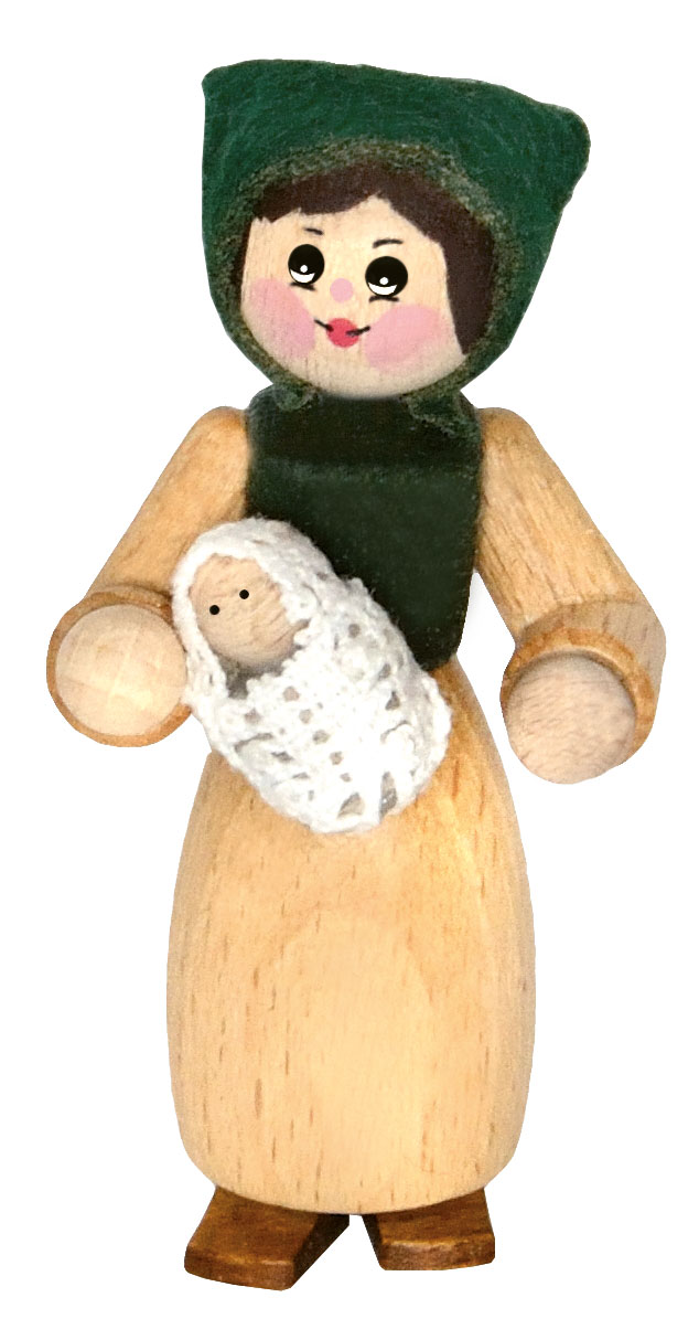 Verzamelpopjes, vrouw met baby
