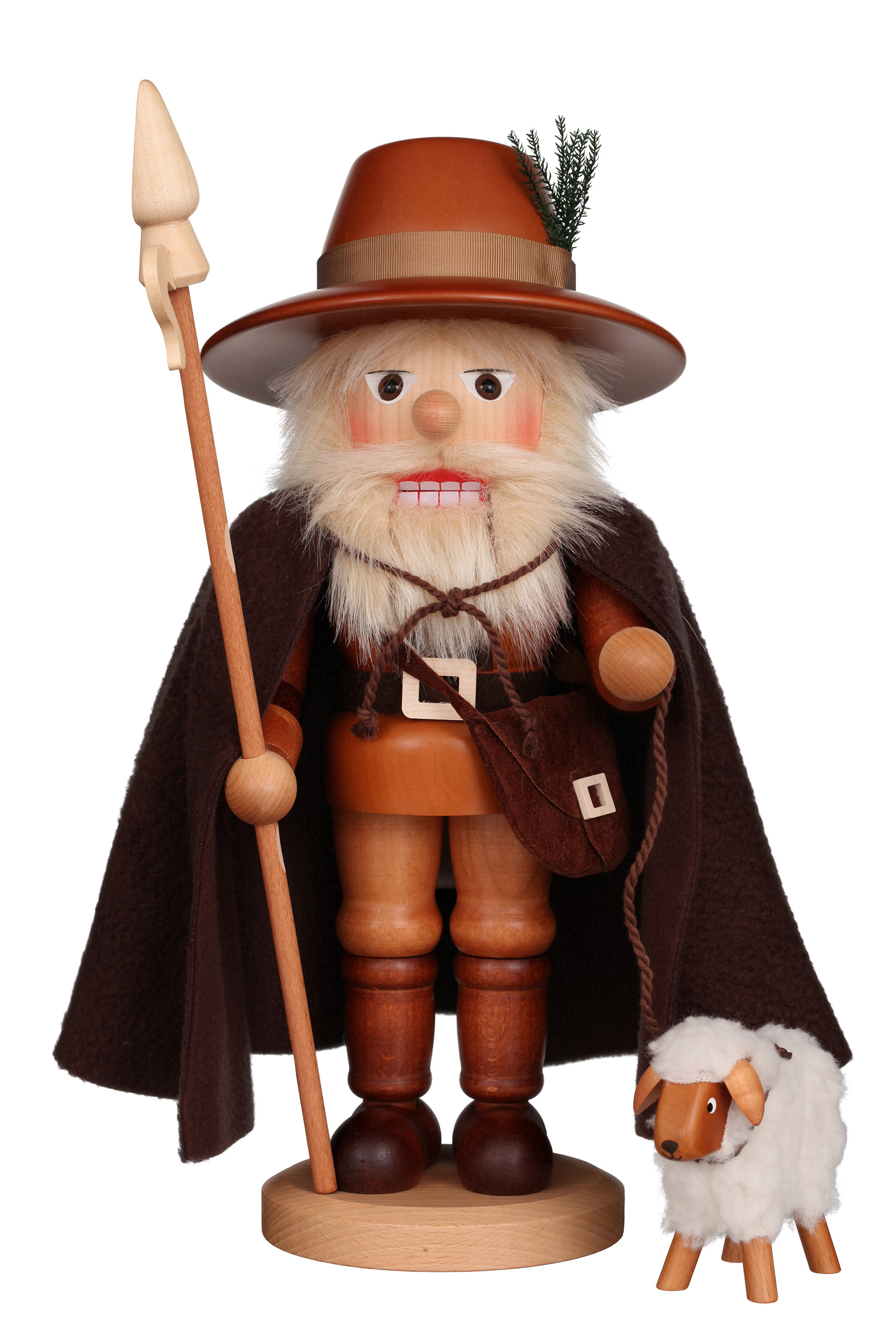 Shepherd nutcracker, natural, 38.5 cm