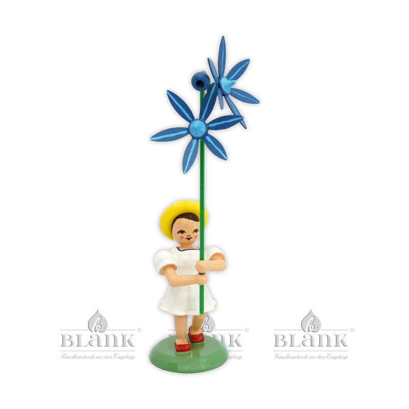 Blumenkind Blaustern, farbig