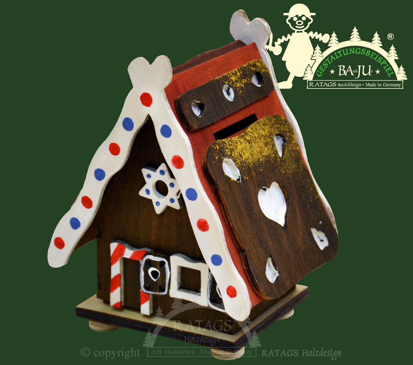 Craft money box, witch's cottage