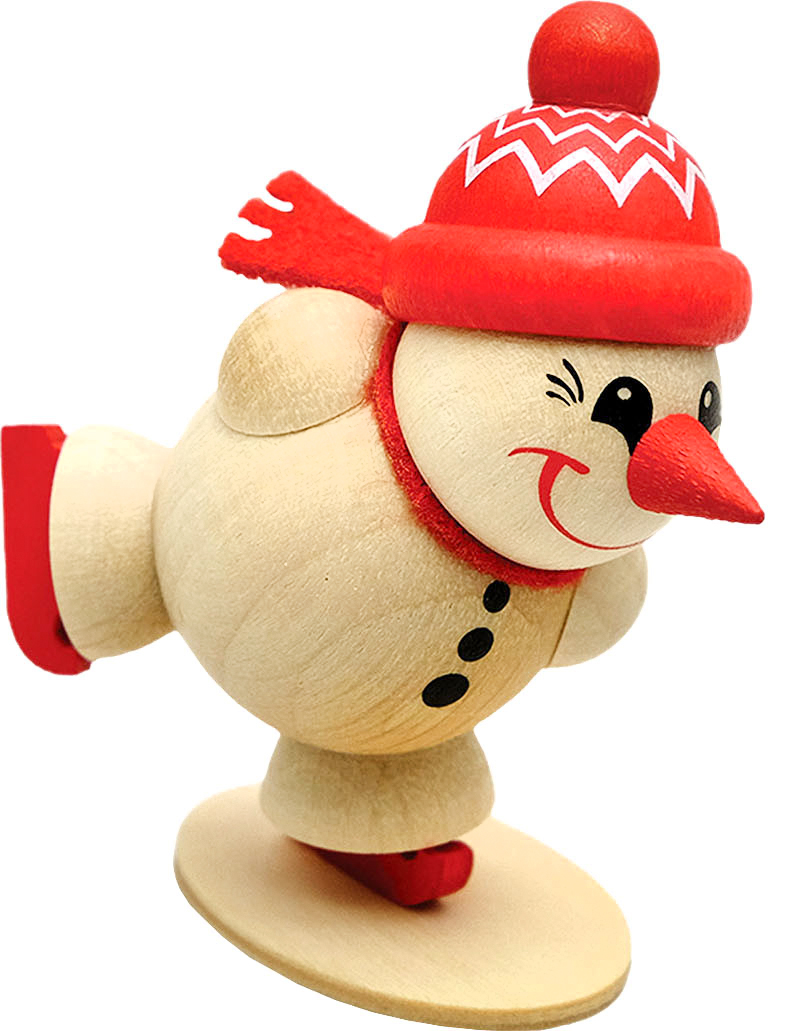 Fredy Schlittschuh, 4 cm, rote Mütze