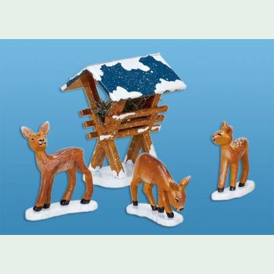 Winterkind, Futterkrippe 3 Rehe