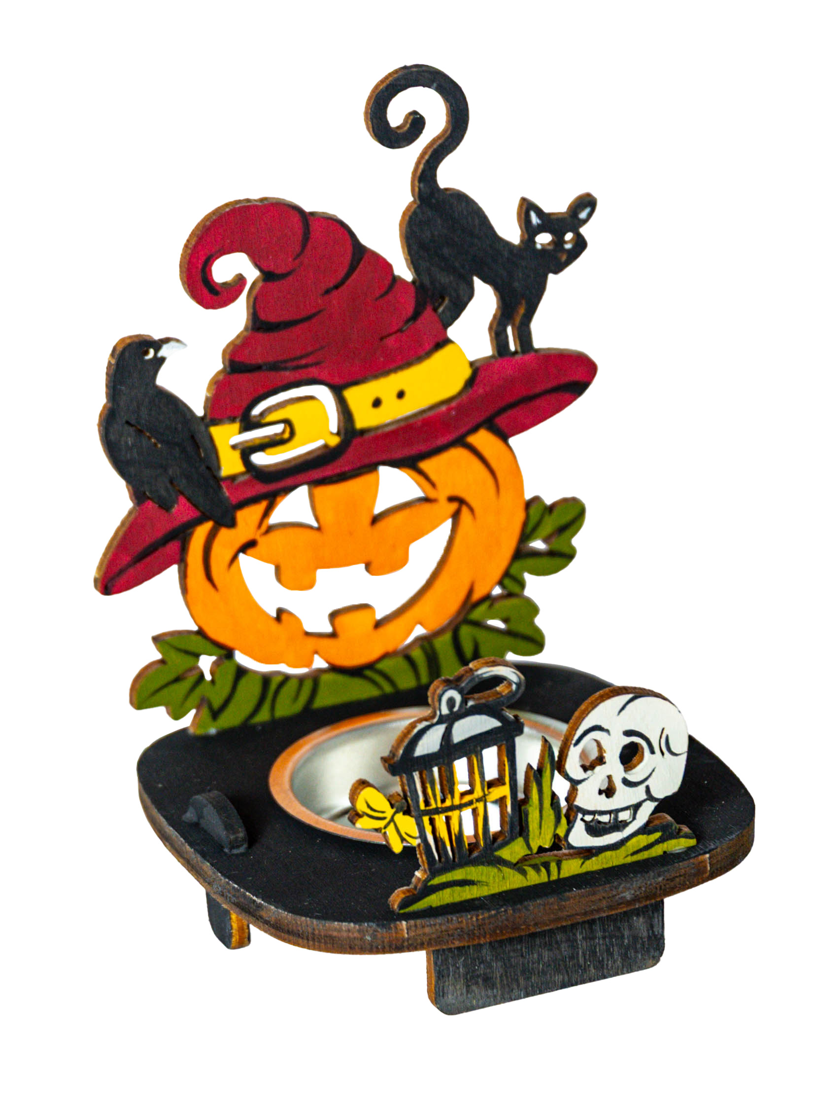 Schattenspiel zum Basteln, Kürbis, Halloween
