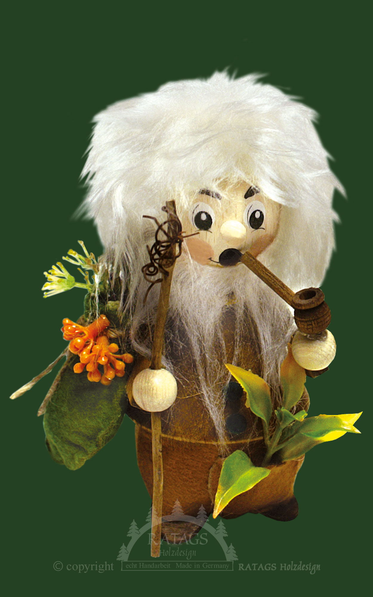 Short boots, herb men, white hair