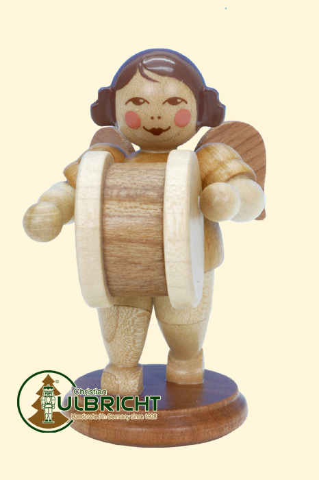 Angel with drum, natural