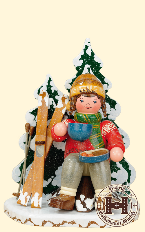 Räuchermann, Schneeschuhfahrerin