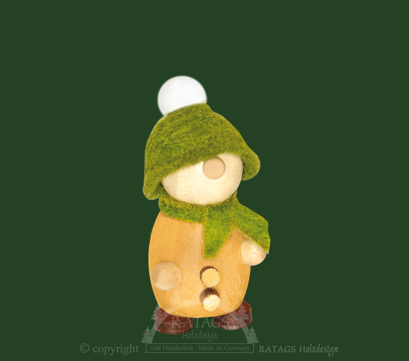 Mini-Molli con gorro de pompón y bufanda, oc