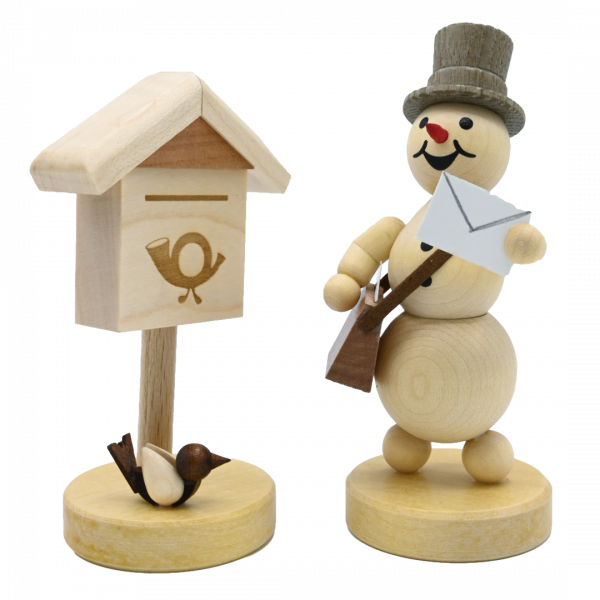 Snowman postman base 12 cm