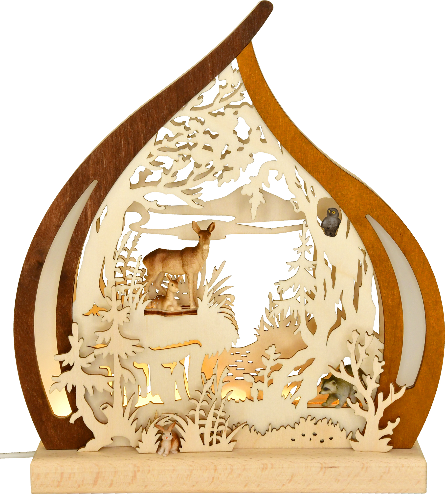 Romantic lamp, forest animals LED strip, USB