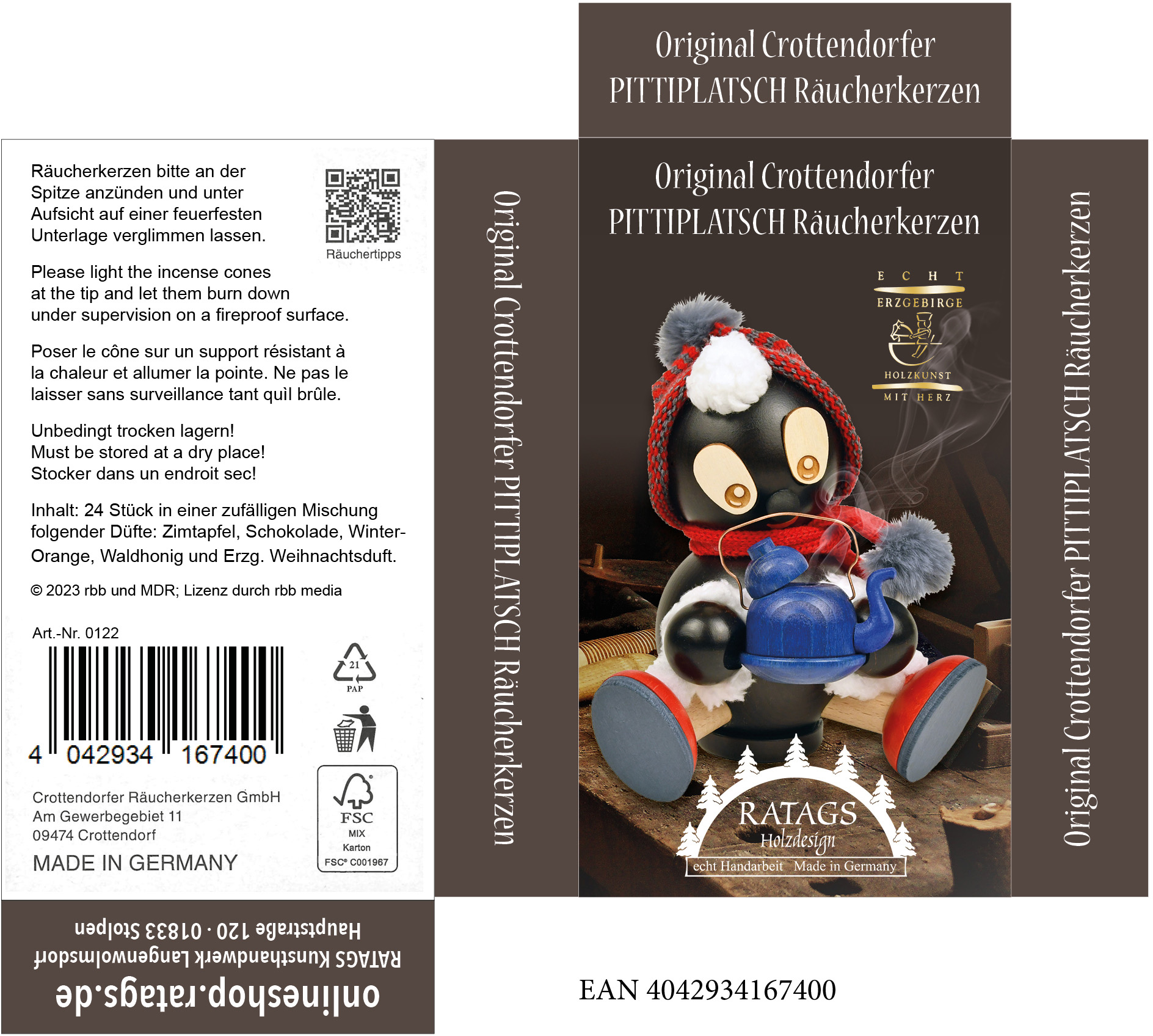 Incense cones Pitti mixture Colourful mixture