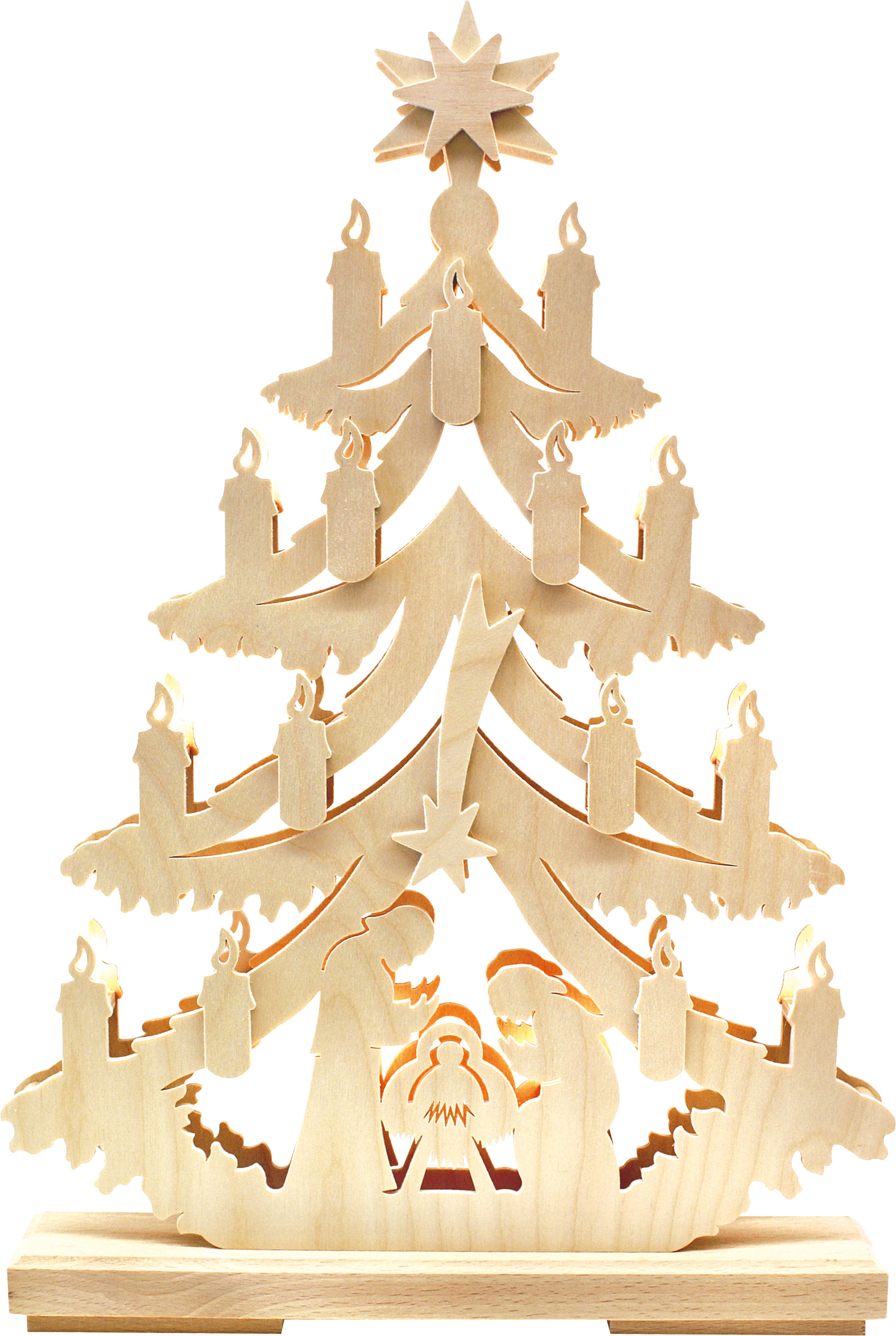 Small fir tree, Nativity scene, natural