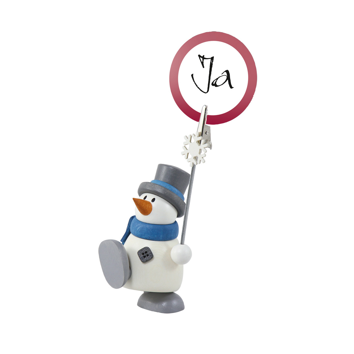 Schneemann Otto, mit Notizhalter