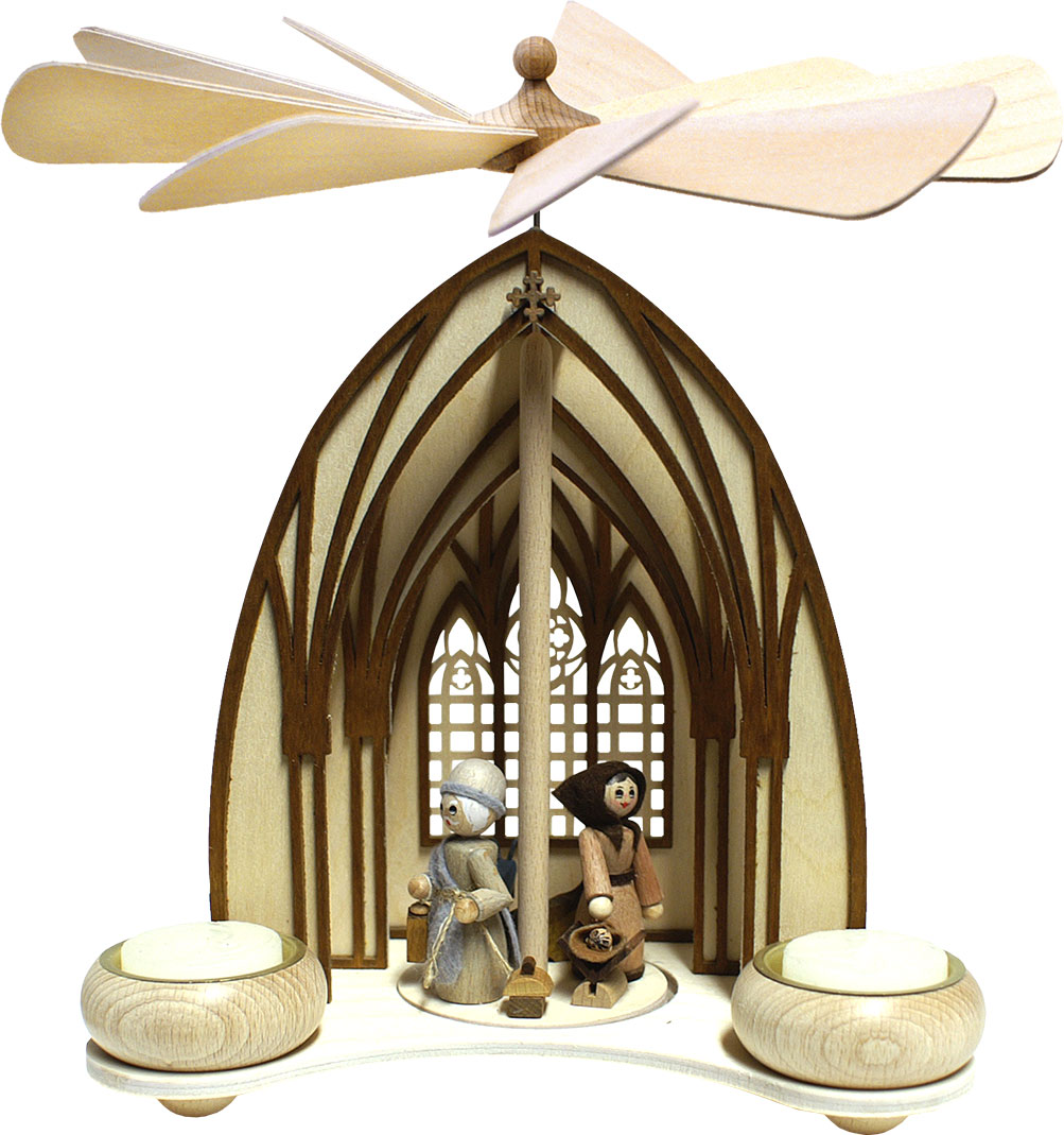 Cathedral pyramid, Mary and Joseph