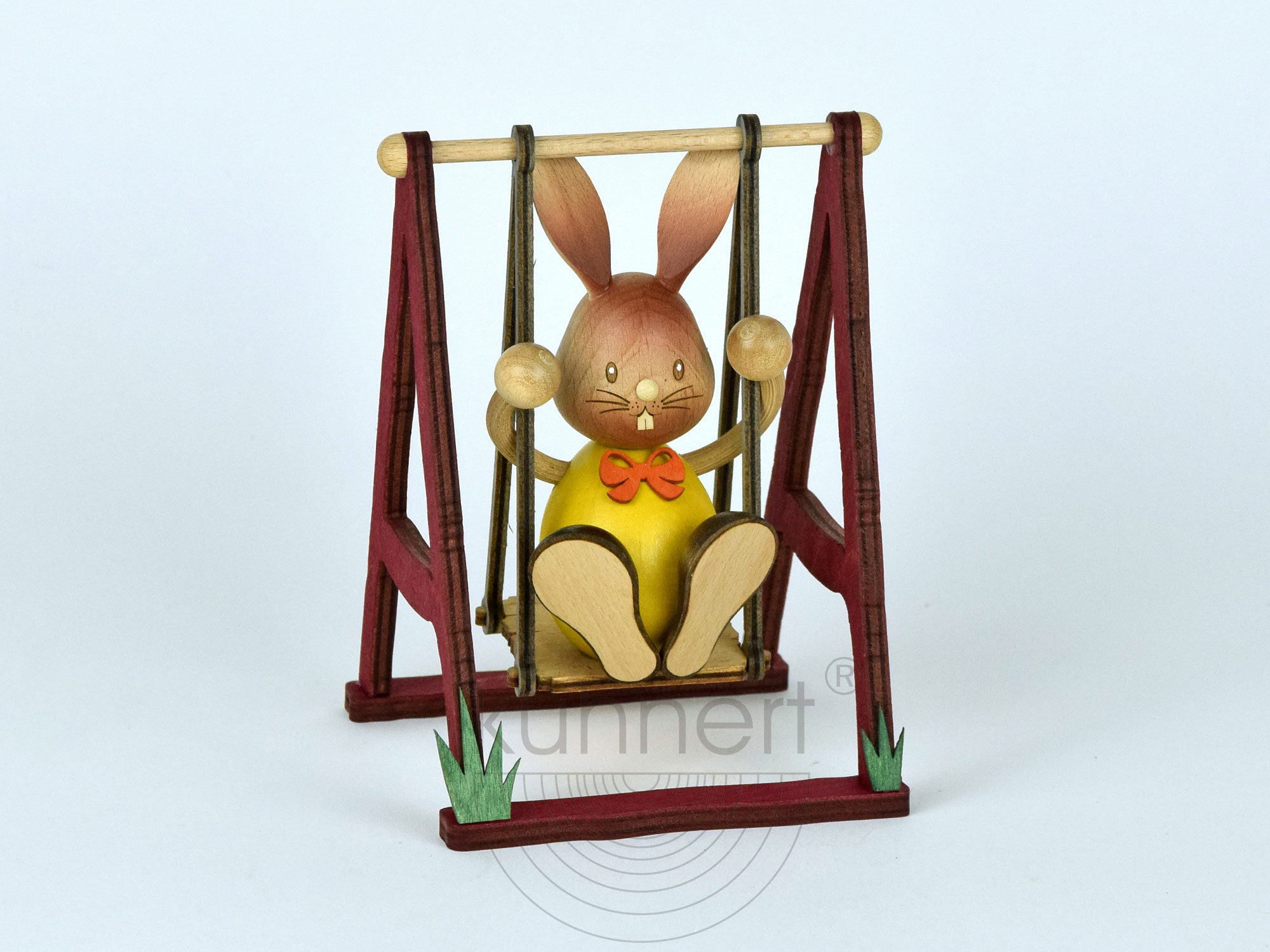 Osterhase, Stupsi Hase auf Schaukel ca. 12 cm