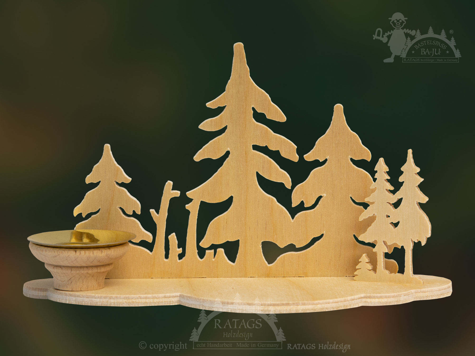 Tischschmuck zum Basteln, Wolke Wald