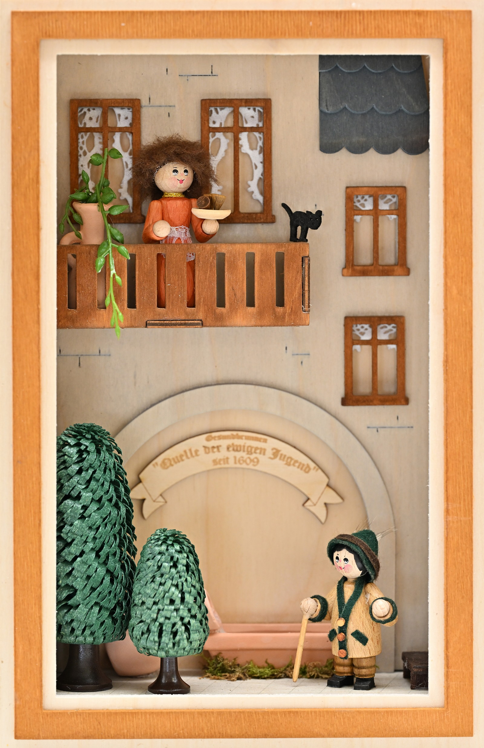 3D-Wandbild, Am Brunnen