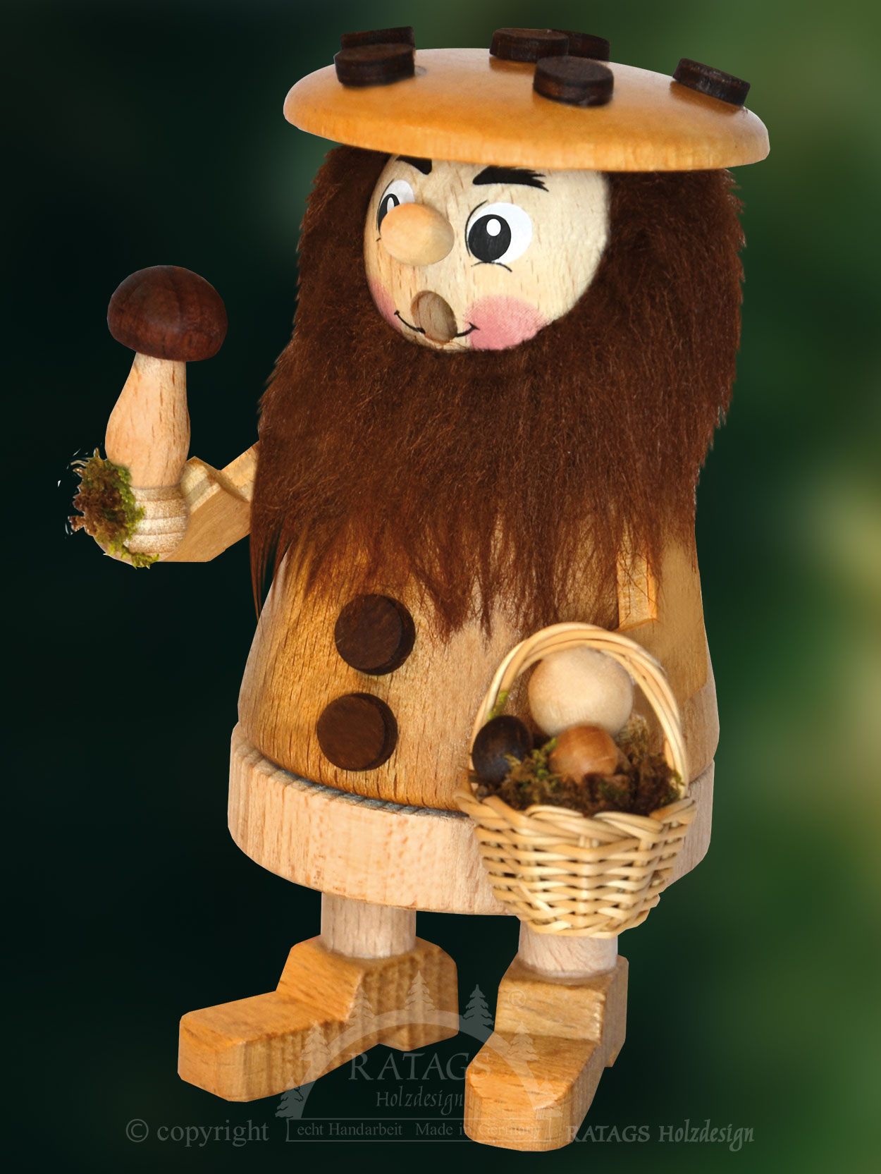 Smoking men, mushroom men, nature