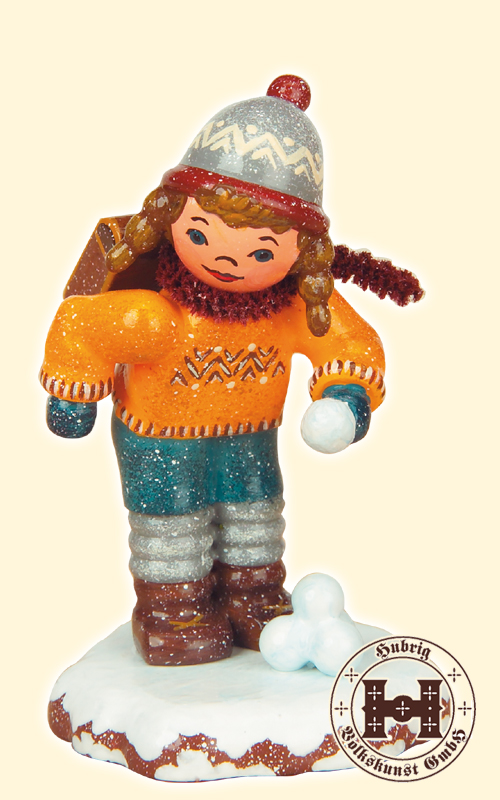 Winter child, schoolgirl