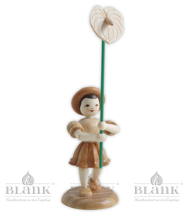 Blumenkind mit Anthurie, natur Blumenkind mit Anthurie, natur