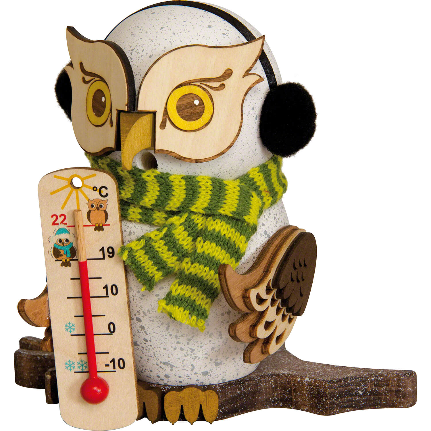 Sneeuwoel met thermometer