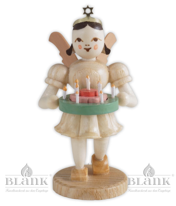 Short-skirted angel, natural Festive wreath