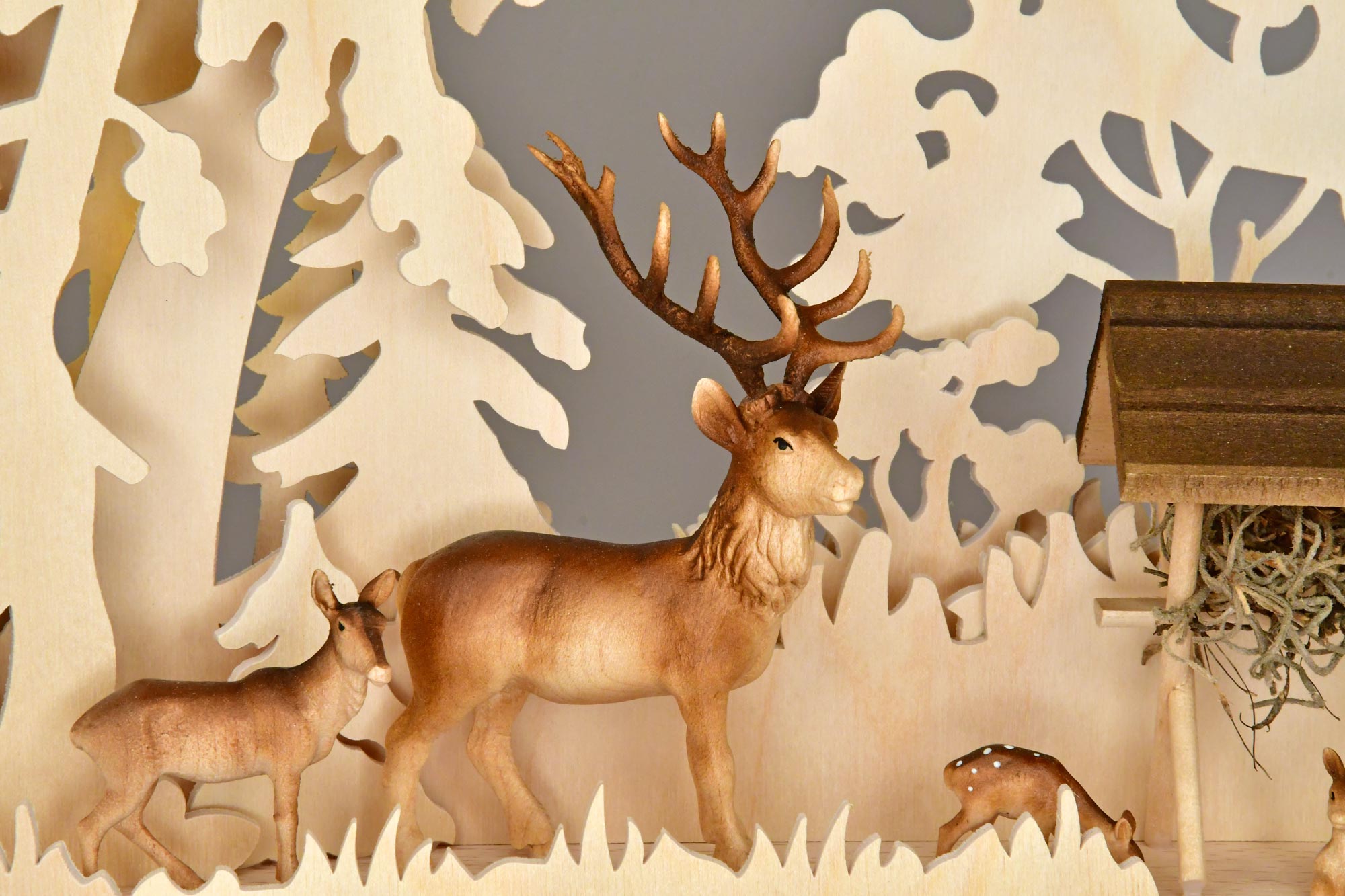 3D-Schwibbogen gr., Rehe im Wald,