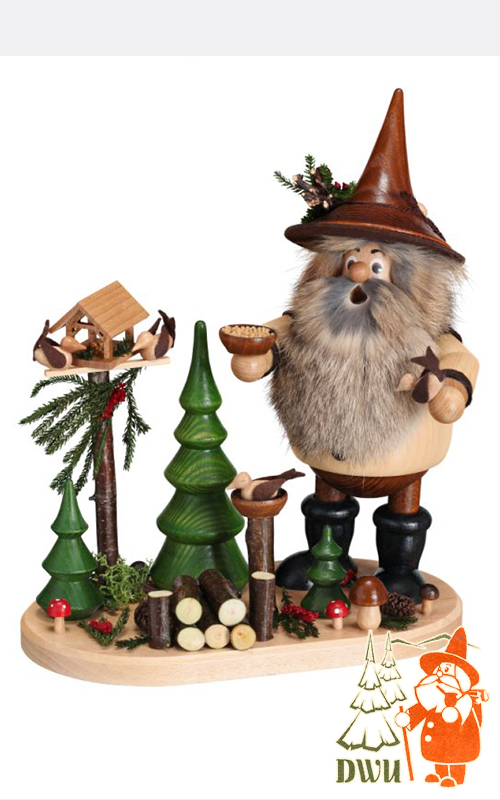 Smoking man, forest gnome, bird lover