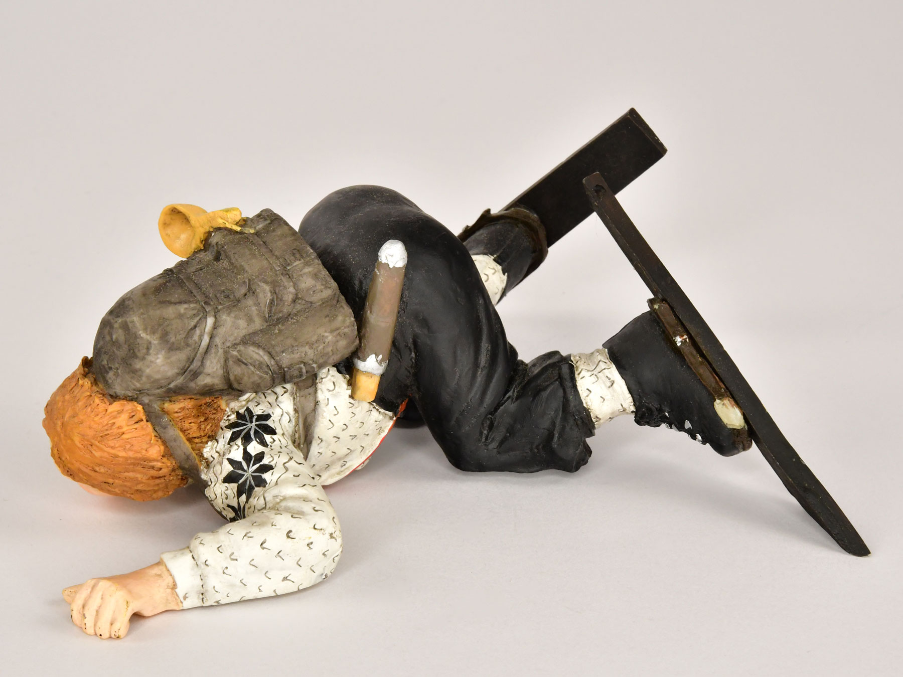 Ice fisherman on ice floe WITHOUT accessories Candy Design Norway, plasticine