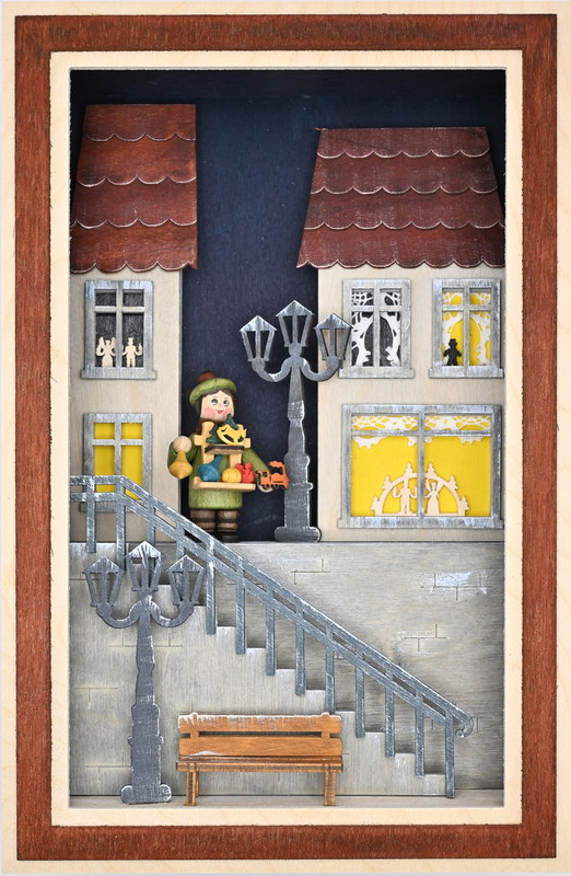 3D-Wandbild, Spielzeughändler
