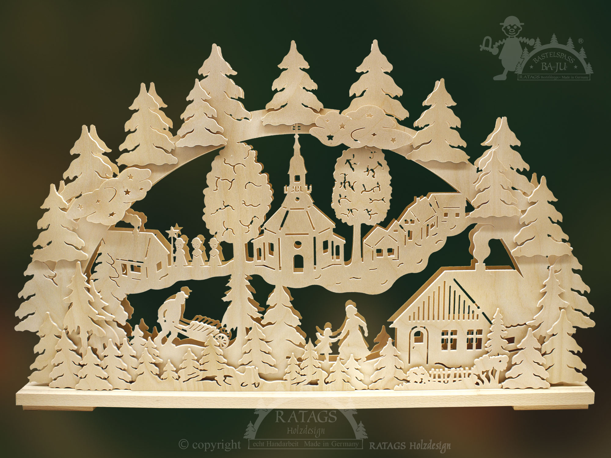 Crafting kit for a large candle arch, Seiffen