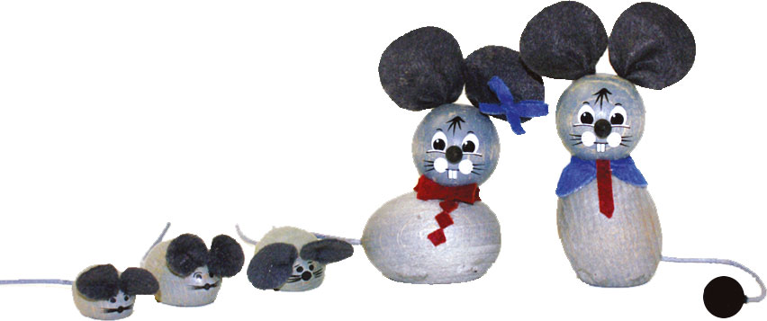 Mouse family, for crafting